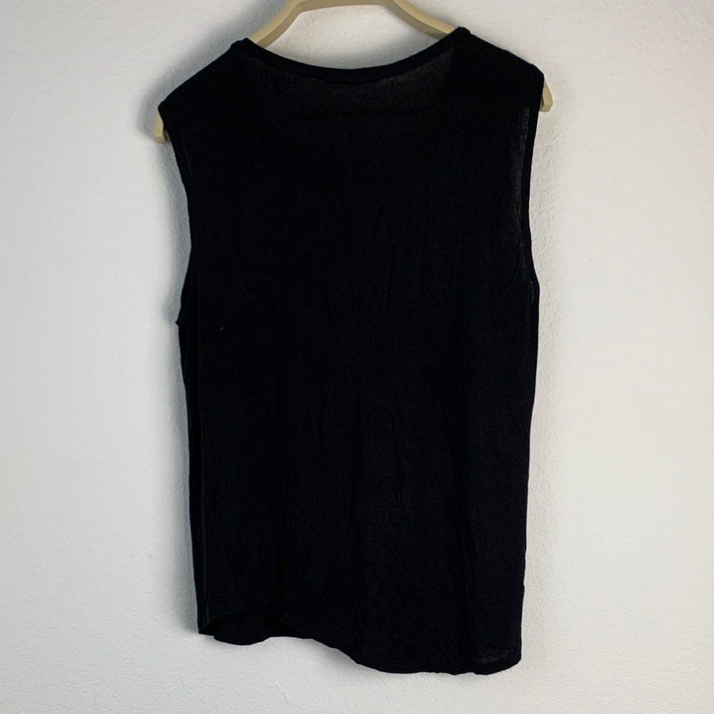 Stylish Black Rock & Roll Tank Top - Picture 2 of 2